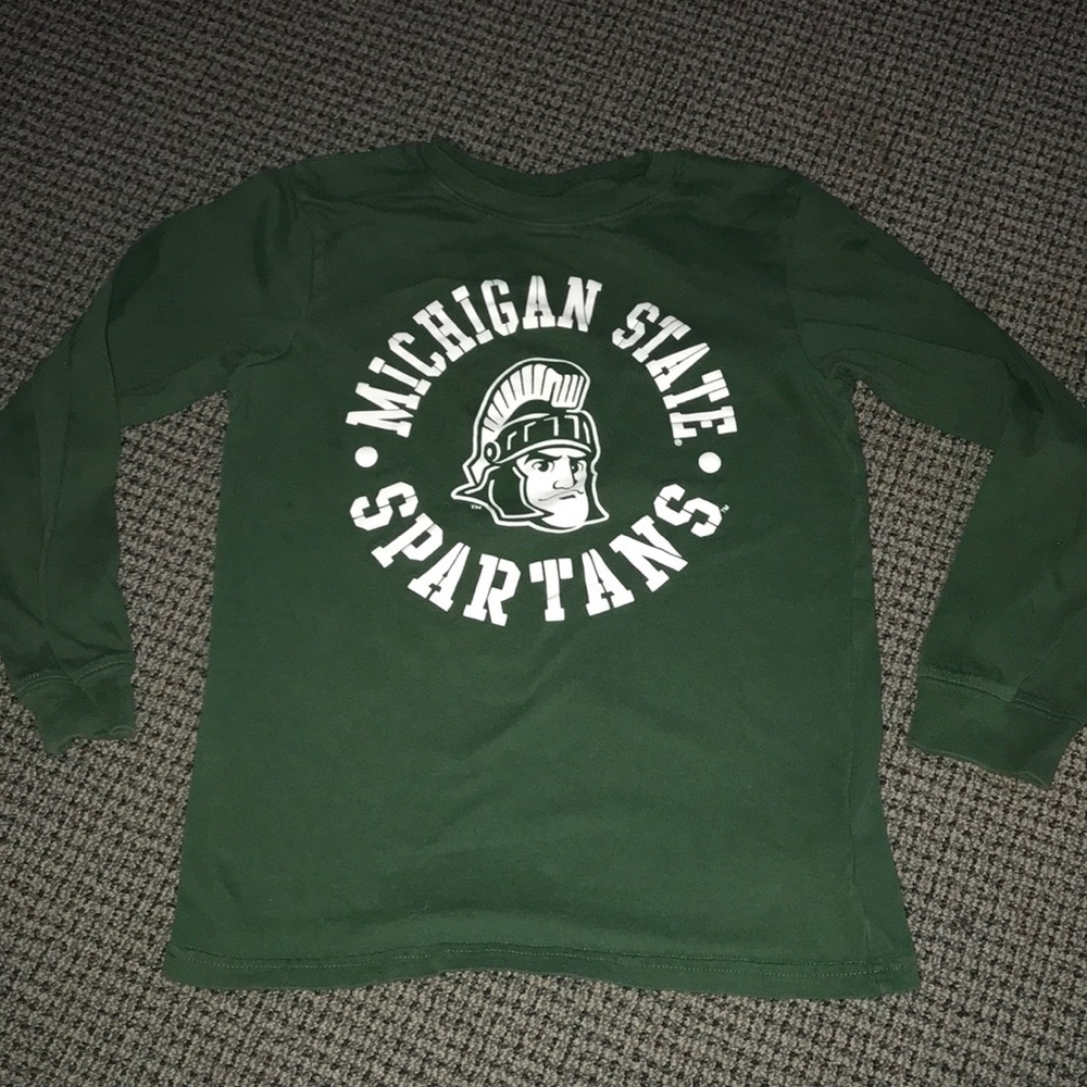 Michigan State Spartans Green Long-Sleeve Shirt